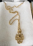 14 karat gold angel necklace