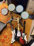 Xbox drums and guitars