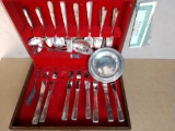 Box with assorted flatware