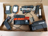 Black & Decker 18 volt and batteries and flashlights