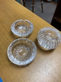 Waterford Crystal candle holder and ash trays