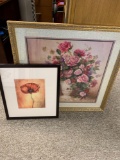 Flower pattern decorative pictures signed