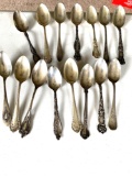 15 sterling silver teaspoons