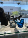 Cat and bird paperweight