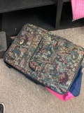 Suitcase, purse, vintage tote