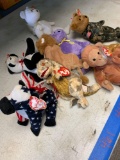 9 Collectible beanie babies