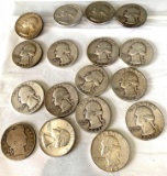 17 Silver quarters