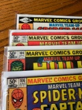 Marvel comics group issue 102, 103, 104, and 106