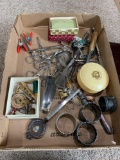 Scissors napkin rings silverware and other miscellaneous
