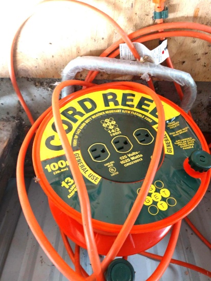 100-foot extension cord on reel