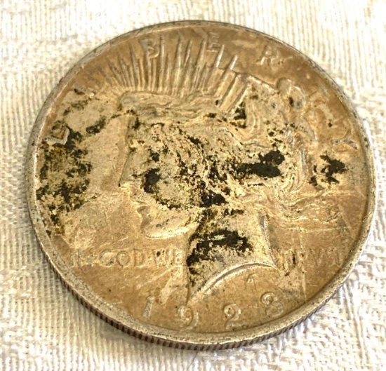 Peace silver dollar 1922