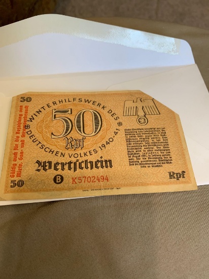 German currency 1940 - 41