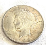 Peace silver dollar 1922