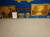 5 framed pictures