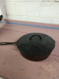 Wagner Ware 10-inch lidded cast iron pan