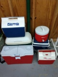 Lot of 6 coolers