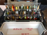 Tackle box with lures