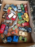 Assorted vintage toy car and truck lot