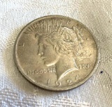 Peace silver dollar 1924