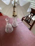 Glass bell crystal like lamp