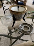 Vintage ice bucket ashtrays and miscellaneous