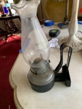 Oil lamp in holder