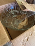 Clear glass bowls and miscellaneous