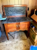 Marble top commode