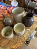 Small crocks and jug