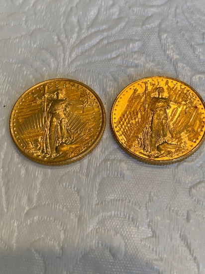 2 -$10 gold liberty coin tested
