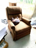 Brown recliner chair