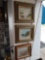 three13-in by 15-in framed pictures and signed