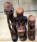 3- African Wooden hand carved figures