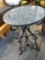 16-in round marble top plant stand