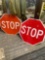 Two stop signs