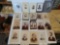 Lot of 20 vintage pictures on cards