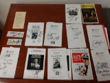Collection of autographed programs