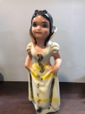 Old Carnival Prize chalkware 14 1/2 inch Snow White