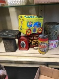 Lot of old collectible tins