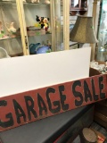 47 inch x 12 inch Old Wooden Garage sale Sign