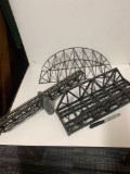 Model train bridge pieces