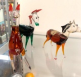 Glass animals decanters