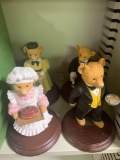 The upstairs downstairs bears figurines