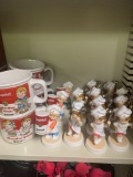 Campbell Soup mugs and collectible figurines