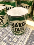 12 cans of vintage Quaker State motor oil