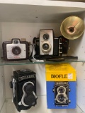 Three Vintage cameras