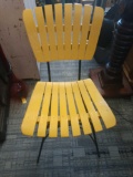 Vintage metal and wood chair