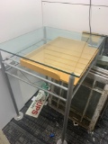 Tall glass top desk/podium