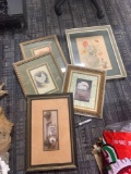 Five decorative framed pictures