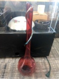 24-in tall glass vase